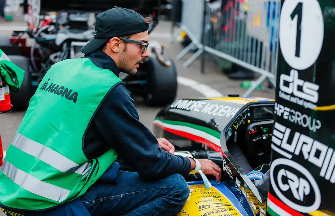 The M25-LH by MoRe Modena Racing Team during inspections at the Red Bull Ring in Spielberg – Day 5 of the 2025 Formula Student Austria. Credits: MMR Facebook profile