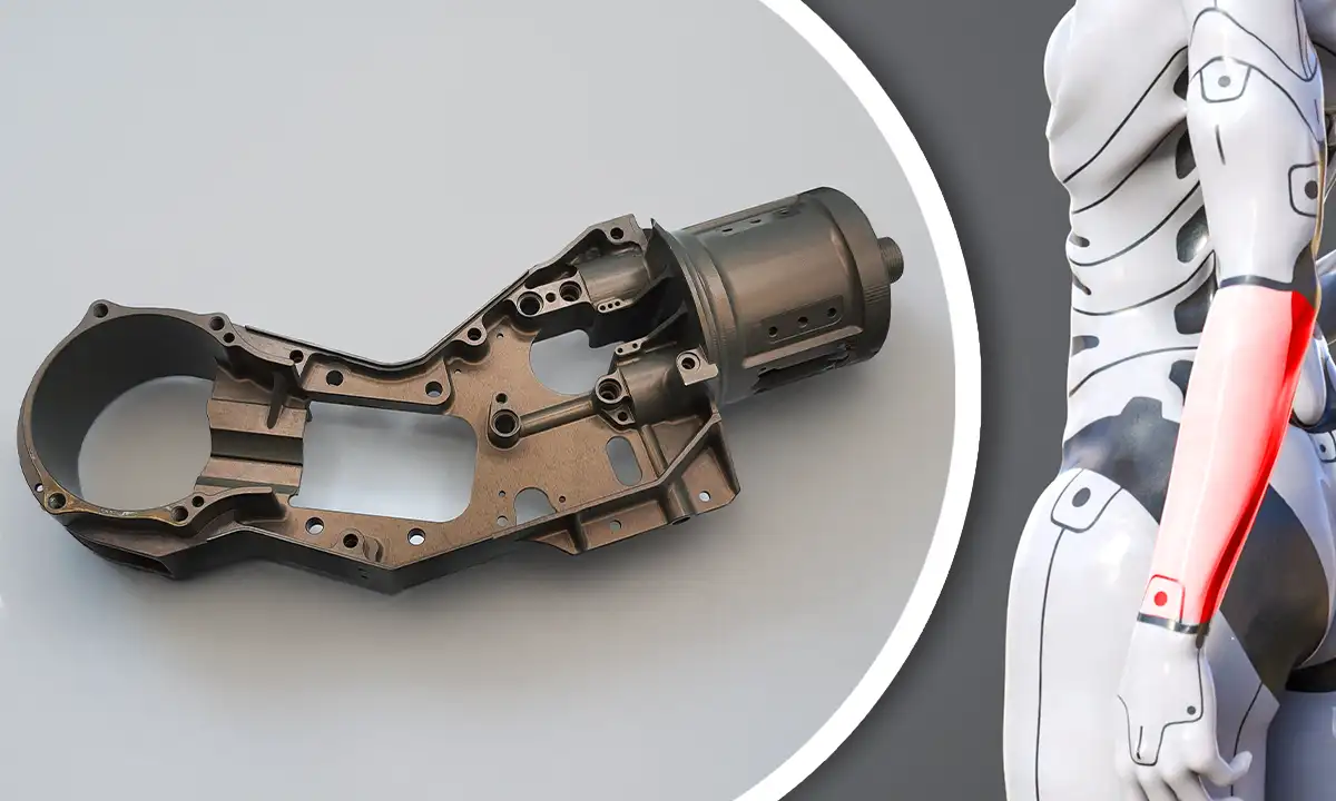 Humanoid robotic forearm